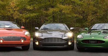 Ford Thunderbird "007", Aston Martin V12 Vanquish i Jaguar XKR (kliknij) /INTERIA.PL