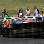 Formuła 1 - wypadek Pereza na treningu przed GP Węgier