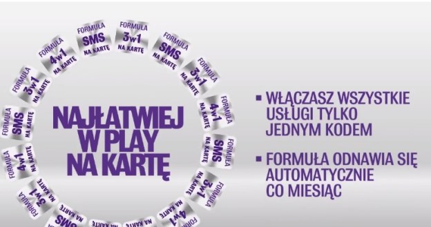 Formuła PLAY na kartę /materiały prasowe