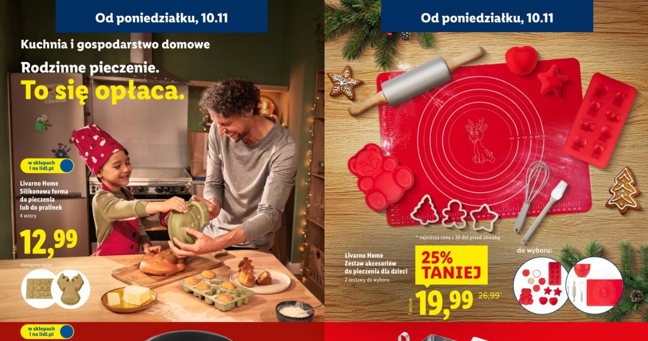 Formy do pieczenia ze świątecznym motywem w Lidlu /Lidl /INTERIA.PL