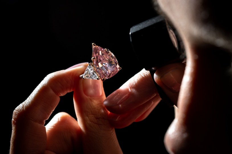 Fortune Pink, największy różowy diament na świecie / FABRICE COFFRINI /AFP