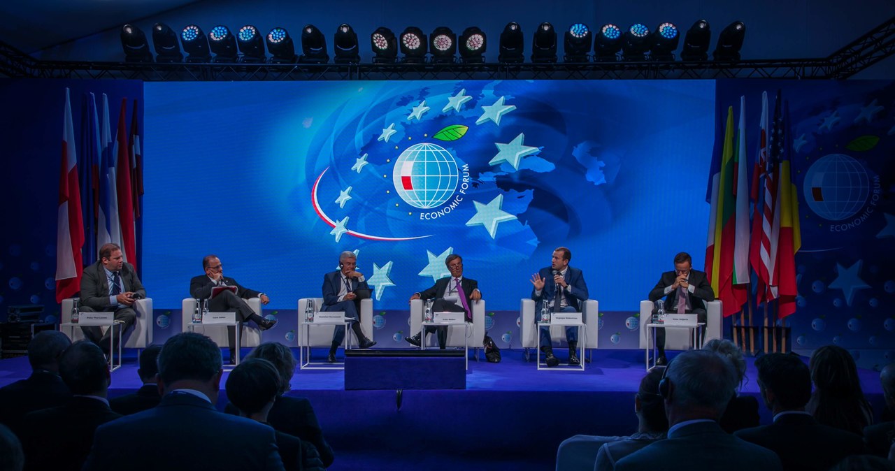 Forum Ekonomiczne w Krynicy, panel dyskusyjny w 2019 roku. /Ireneusz Rek /INTERIA.PL