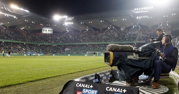 Fot. A.Iwanczuk Canal + na stadionie /Reporter