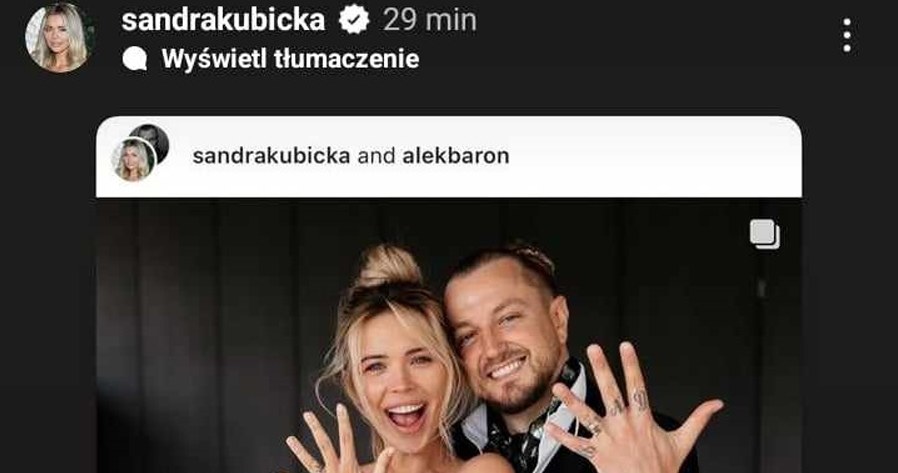 fot. Instagram/@sandrakubicka /materiały prasowe