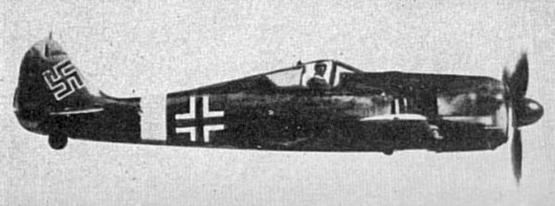 Fotografia Focke-Wulf Fw 190 zrobiona w 1944 r. /fot. rząd Wielkiej Brytanii /