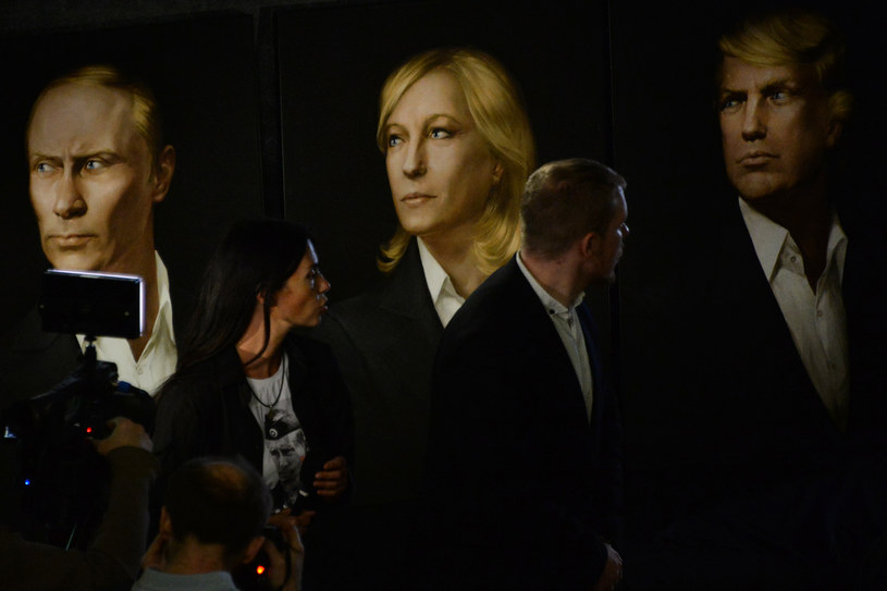 Fotografie Władimira Putina, Marine Le Pen i DonaldaTrumpa /AFP