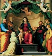 Fra Bartolommeo, Mistyczne zaślubiny św. Katarzyny, 1511 /Encyklopedia Internautica