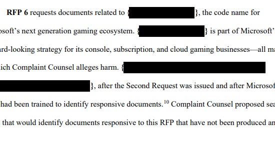 fragment dokumentu złożonego FTC przez Microsoft /materiały prasowe