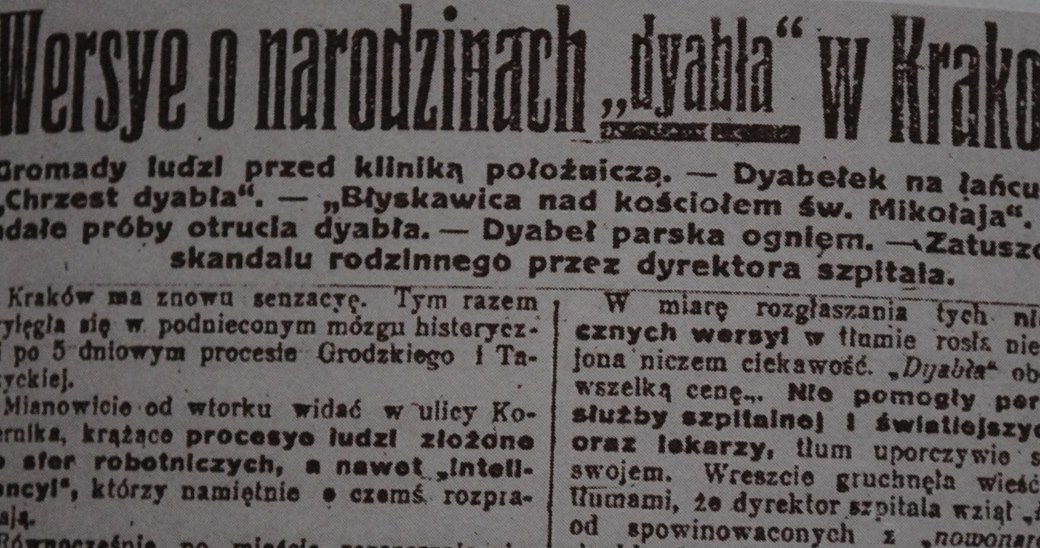 Fragment dziennika "Naprzód" z 20 czerwca 1920 roku /Wikimedia Commons /materiały prasowe