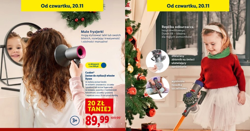 Fragment gazetki Lidla z zabawkami Dyson dostępnych od 20.11 /Lidl /INTERIA.PL