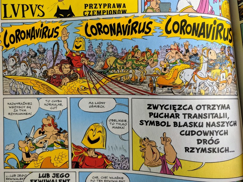 Fragment komiksu "Asteriks w Italii" z 2017 r. W Polsce ukazał się on nakładem wydawnictwa Egmont /INTERIA.PL