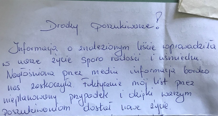 Historia miłosnego listu odnalezionego w książce zakończona... happy