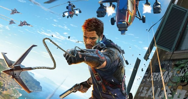 Fragment okładki grudniowego wydania magazynu Game Informer Just Cause 3 /materiały prasowe