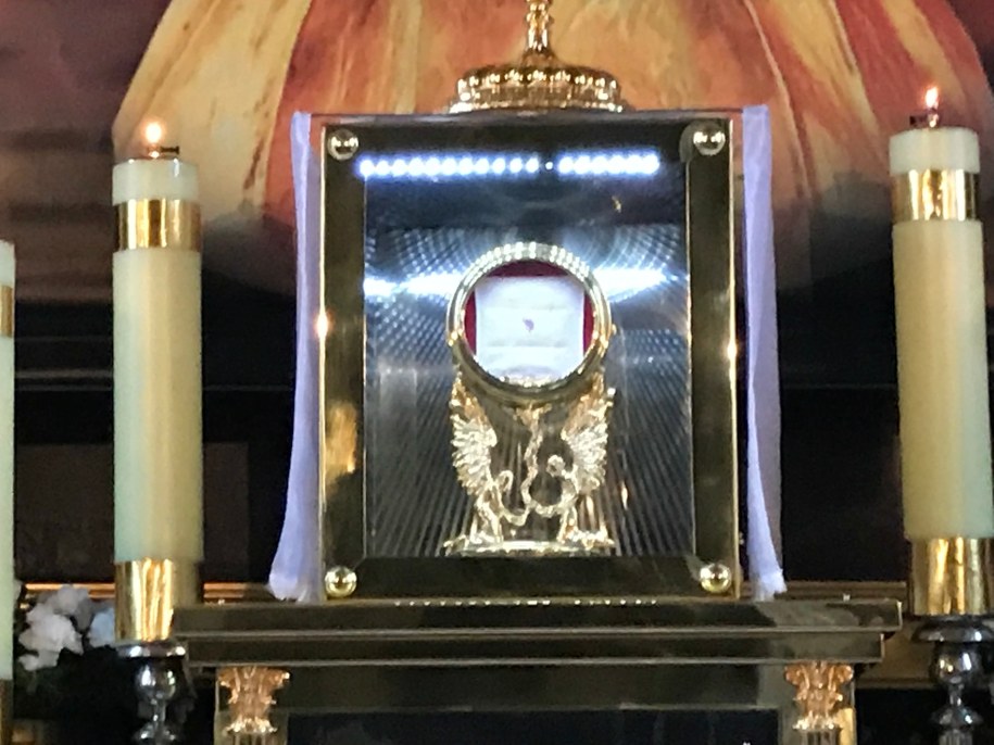 Fragment opłatka od tamtej pory nie zmienił swojego wyglądu /Piotr Bułakowski /RMF FM