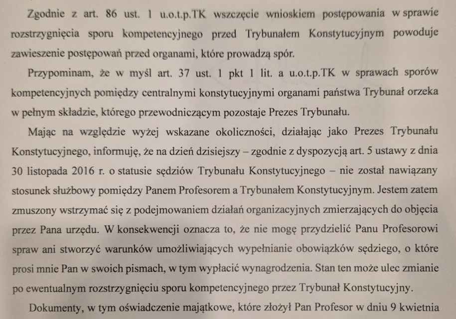 Fragment pisma Bogdana Święczkowskiego /