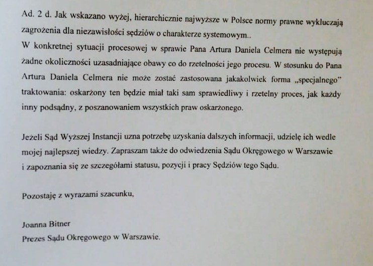 Fragment pisma /RMF FM