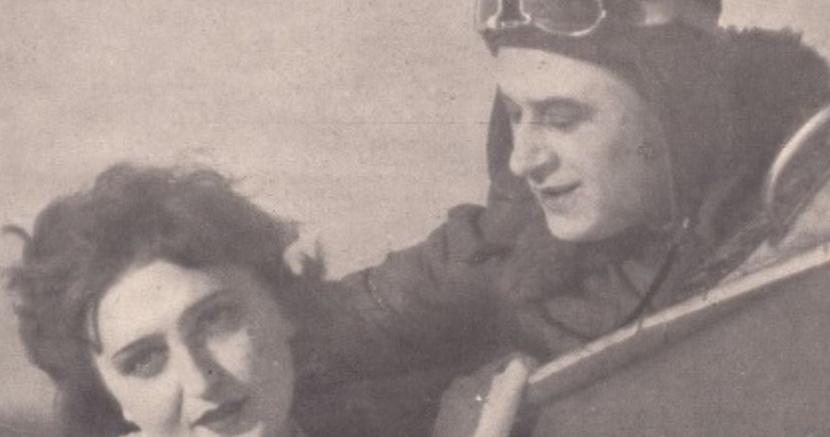 Fragment plakatu promującego film "Gwieździsta Eskadra" /domena publiczna