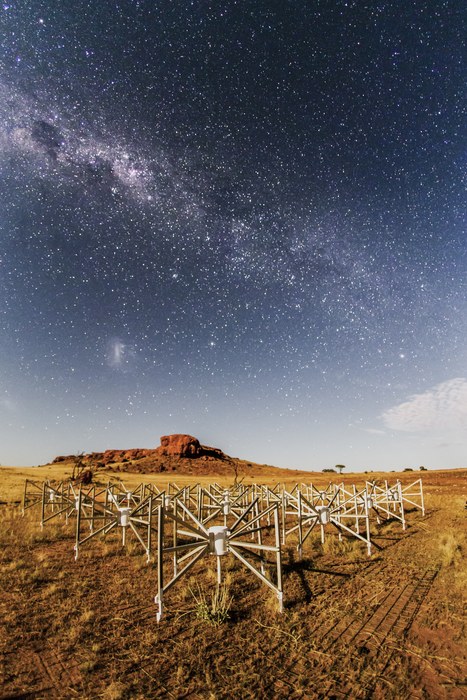 Fragment radioteleskopu MWA (Murchison Widefield Array) /Pete Wheeler, ICRAR /Materiały prasowe