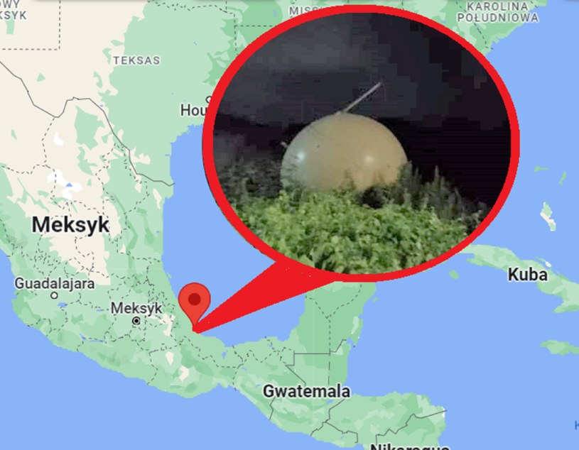 Fragment rakiety? A może UFO? Zagadkowa kula znaleziona w pobliżu meksykańskiego miasta Veracruz /materiały prasowe