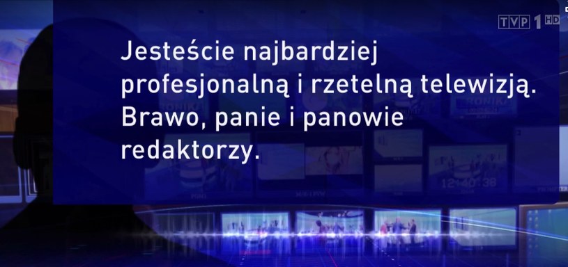 Fragment wieczornego wydania "Wiadomości" /Screen TVP /materiał zewnętrzny