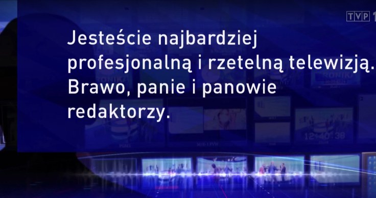 Fragment wieczornego wydania "Wiadomości" /Screen TVP /materiał zewnętrzny