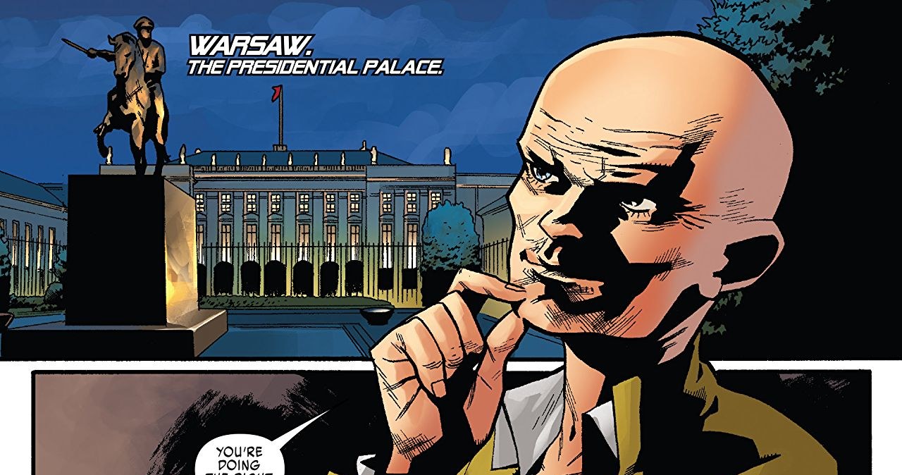 Fragment X-Men Red #5, którego akcja dzieje w Pałacu Prezydenckim /Marvel Comics /materiały prasowe