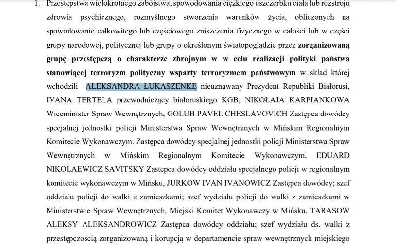 Fragment zawiadomienia do prokuratury /interia /INTERIA.PL