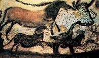 Fragmenty malowideł z jaskini Lascaux /Encyklopedia Internautica