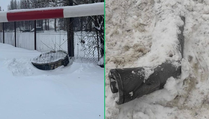 Fragmenty pocisku balistycznego średniego zasięgu Oriesznik znalezione po ataku Rosji na Ukrainę /SBU /