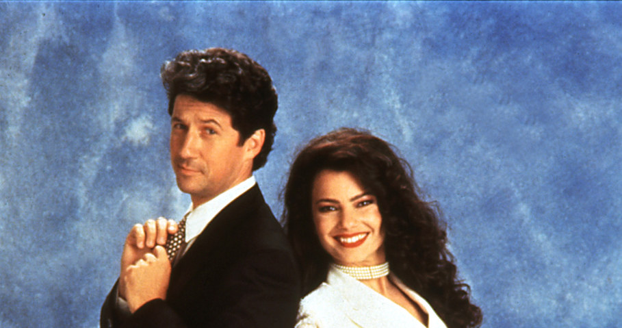 Fran Drescher i Charles Shaughnessy w "Pomocy domowej" /AKPA