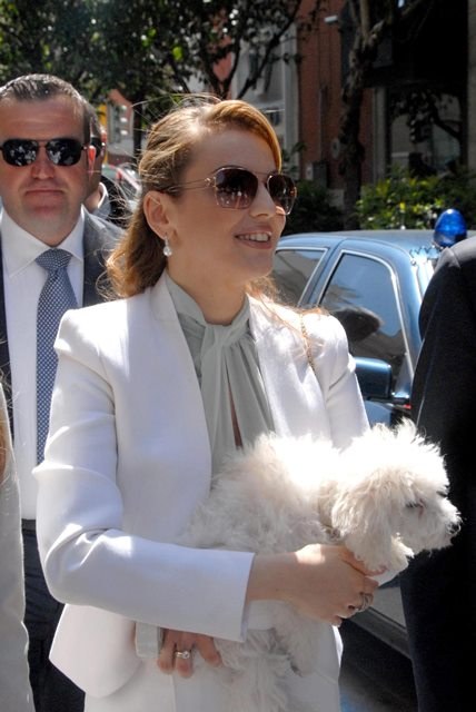 Francesca Pascale z Dudu /LUCA TURI    /PAP/EPA