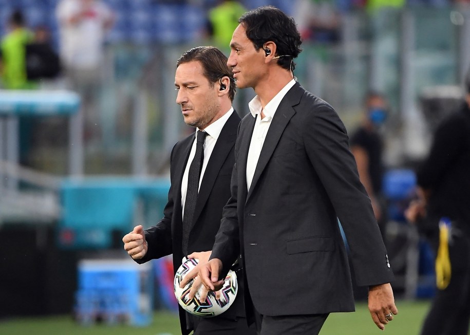 Francesco Totti i Alessandro Nesta /Alberto Lingria / POOL /PAP/EPA