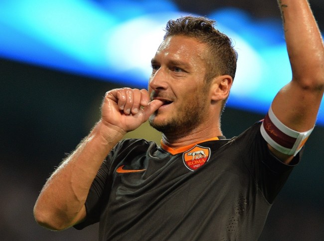 Francesco Totti /PAP/EPA/PETER POWELL /PAP/EPA