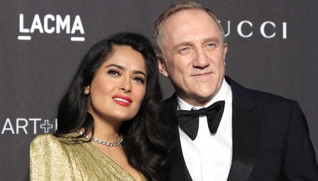 Francois-Henri Pinault z żoną, aktorką Salmą Hayek /NINA PROMMER    /PAP/EPA