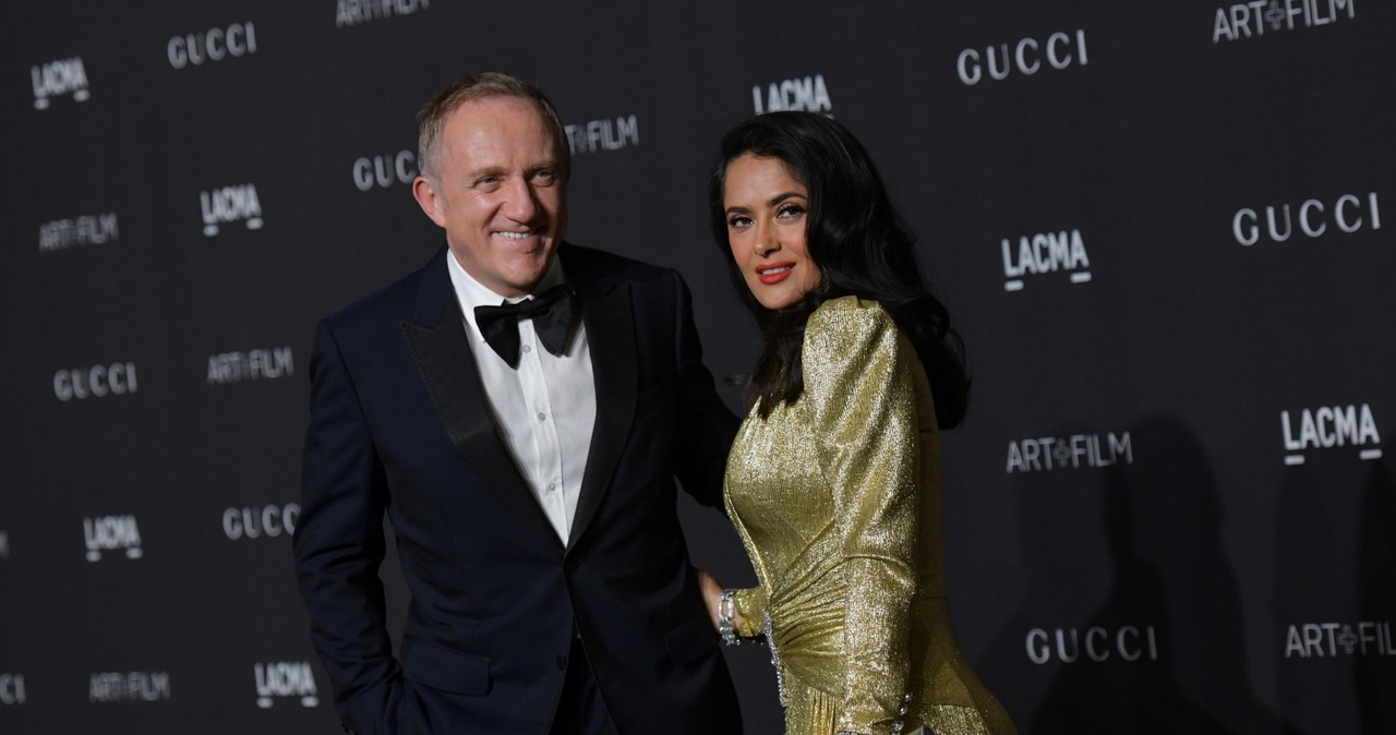 Francois-Henri Pinault z żoną Salmą Hayek /AFP