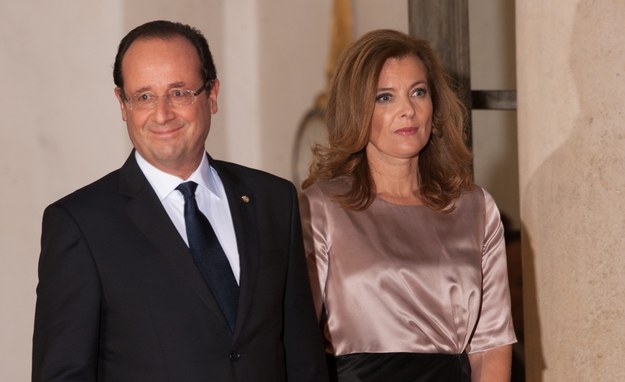 Francois Hollande i Valerie Trierweiler /Orban Thierry /PAP/EPA