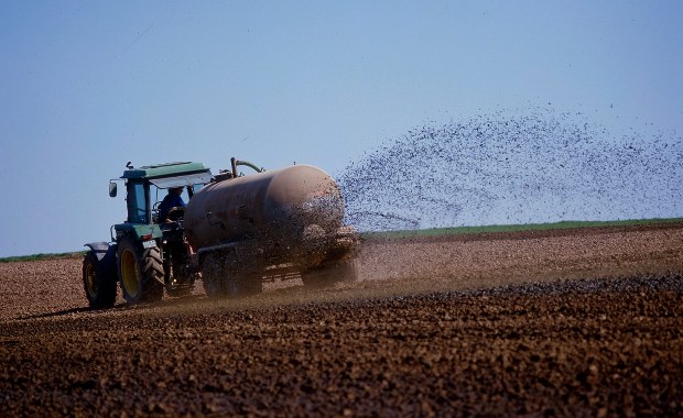 Francuscy rolnicy zasypali obornikiem wejścia do supermarketów i restauracji