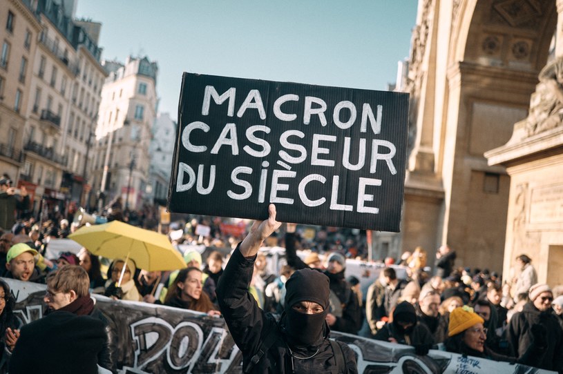 Francuzi wciąz protestują przeciw reformie emerytalnej /AFP