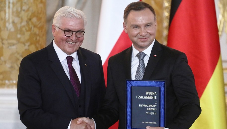 Frank-Walter Steinmeier i Andrzej Duda /Paweł Supernak /PAP