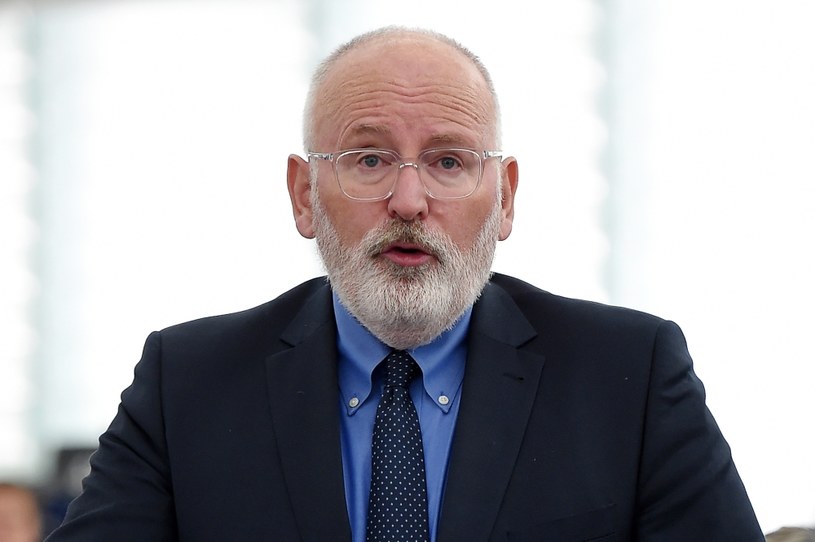 Frans Timmermans krytykuje kontynuowanie przez Polskę zmian w Sądzie Najwyższym /FREDERICK FLORIN /AFP