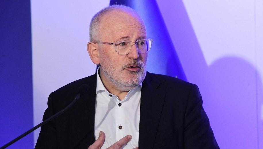 Frans Timmermans / 	Radek Pietruszka   /PAP/EPA