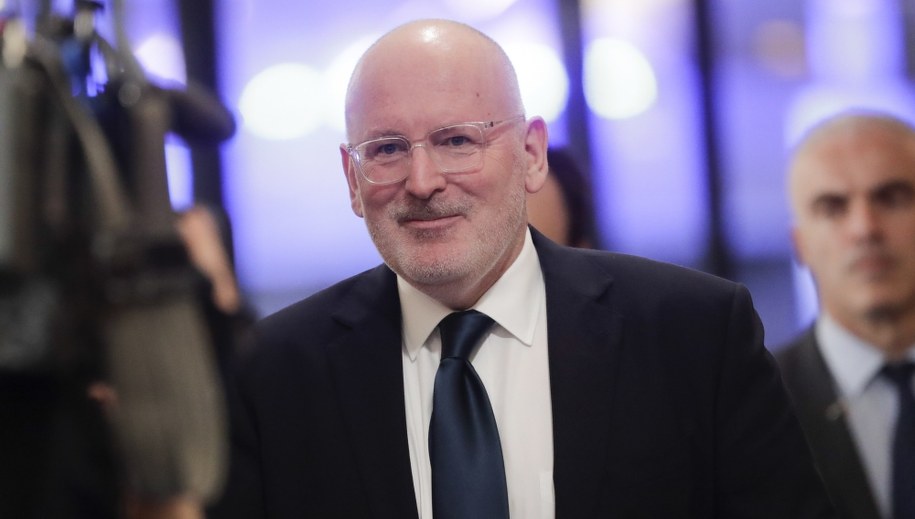 Frans Timmermans /OLIVIER HOSLET /PAP/EPA