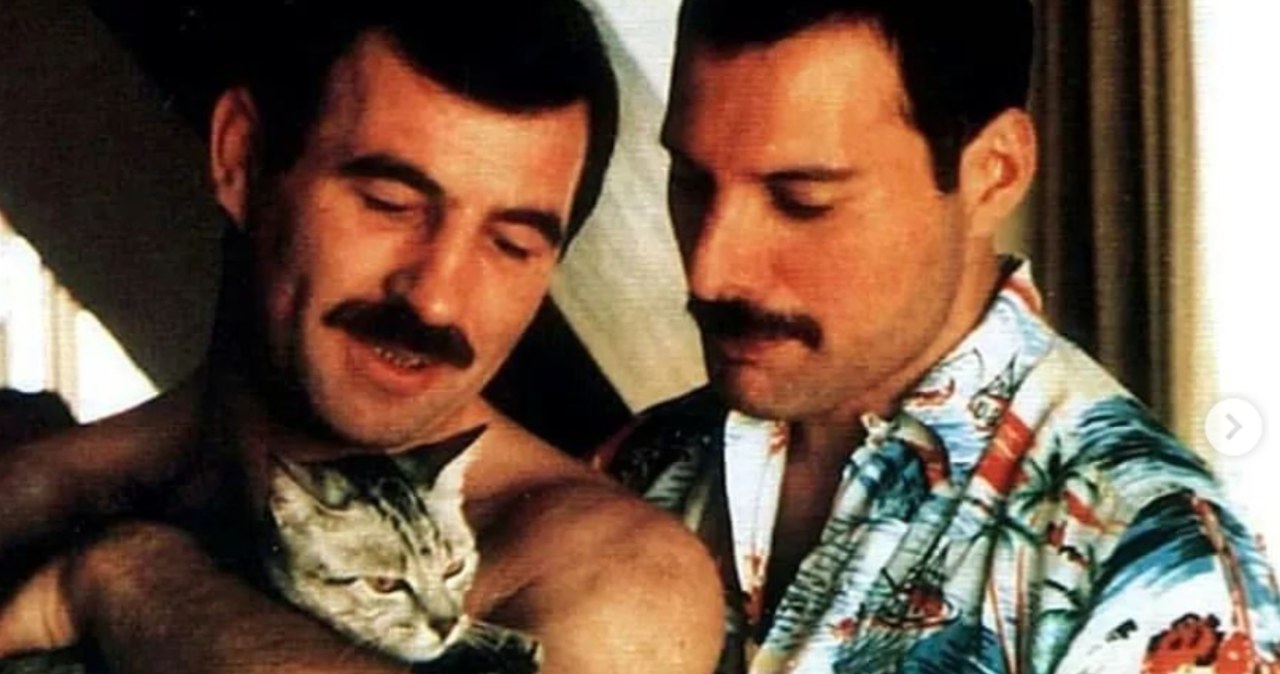 Freddie Mercury i Jim Hutton /@freddiemercuryclub /materiał zewnętrzny