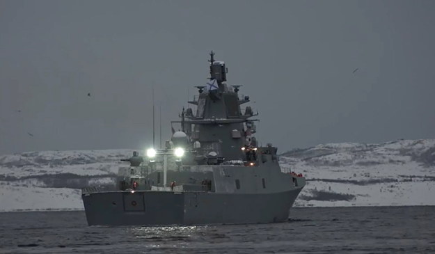Fregata „Admirał Gorszkow” /RUSSIAN DEFENCE MINISTRY /PAP/EPA