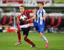 Freiburg - Hertha Berlin 2-1 w 32. kolejce Bundesligi