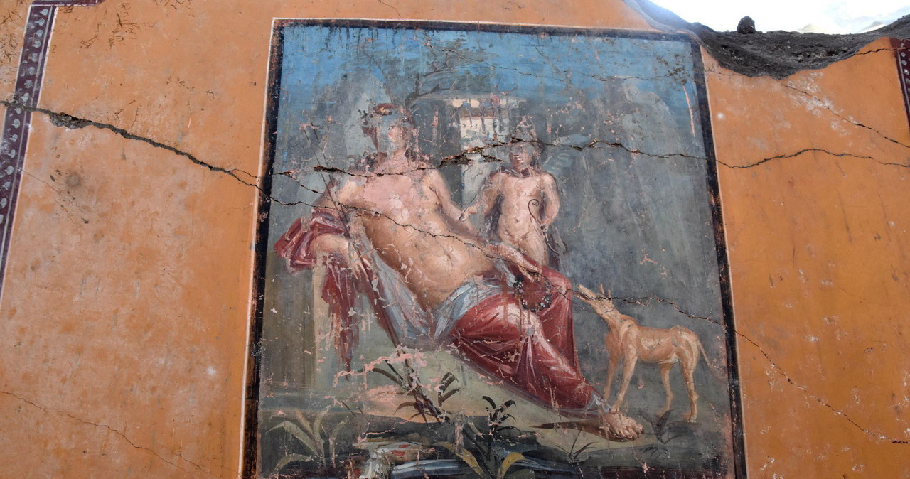 Fresk sprzed blisko 2 tys. lat odkryty w Pompejach