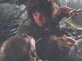 Frodo i Gollum: Kadr z filmu "Dwie Wieże" /