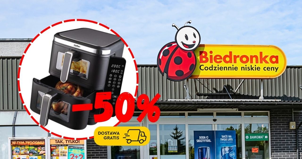 Frytkownica 50% taniej, garnki, blendery i czajniki. Biedronka wyprzedaje AGD przed świętami! /CanvaPro /INTERIA.PL