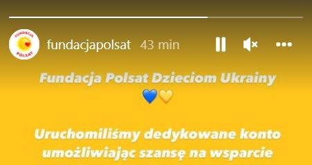 Fundacja Polsat razem dla dzieci z Ukrainy /Instagram