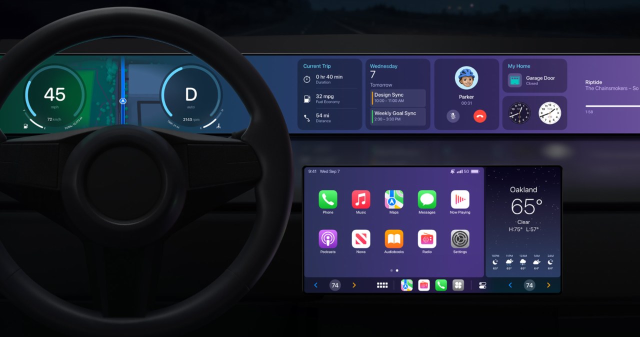 Funkcja Apple CarPlay doczeka się modernizacji. /apple.com/ zrzut ekranu /